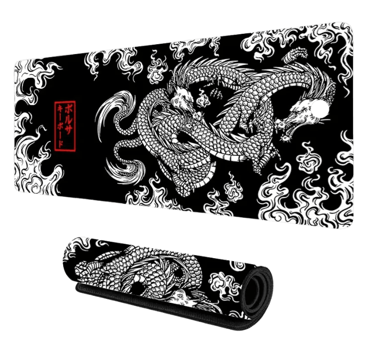 Mousepad Dragon XXL - Laranja e Tangerina