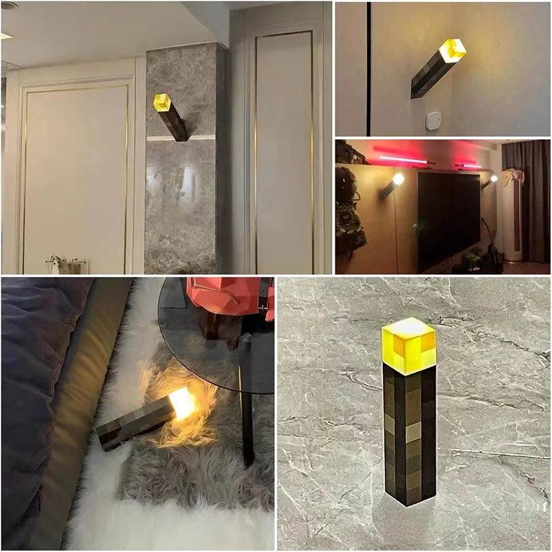 Brownstone Flashlight Torch Lamp Bedroom Decorative Light LED Night Light USB Charging with Buckle 11inch Children Gift - Laranja e Tangerina