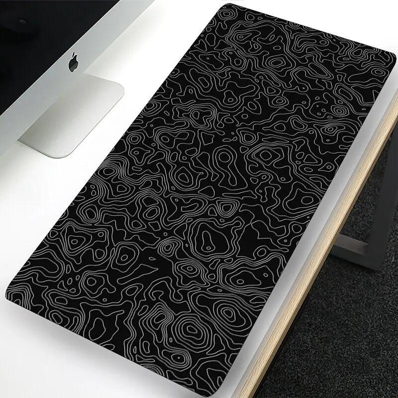 XXL Strata Liquid 900x400 Mouse Pad Computer Laptop Anime Keyboard Mouse Mat Large Mousepad Keyboards Gamers Decoracion Desk Mat - Laranja e Tangerina