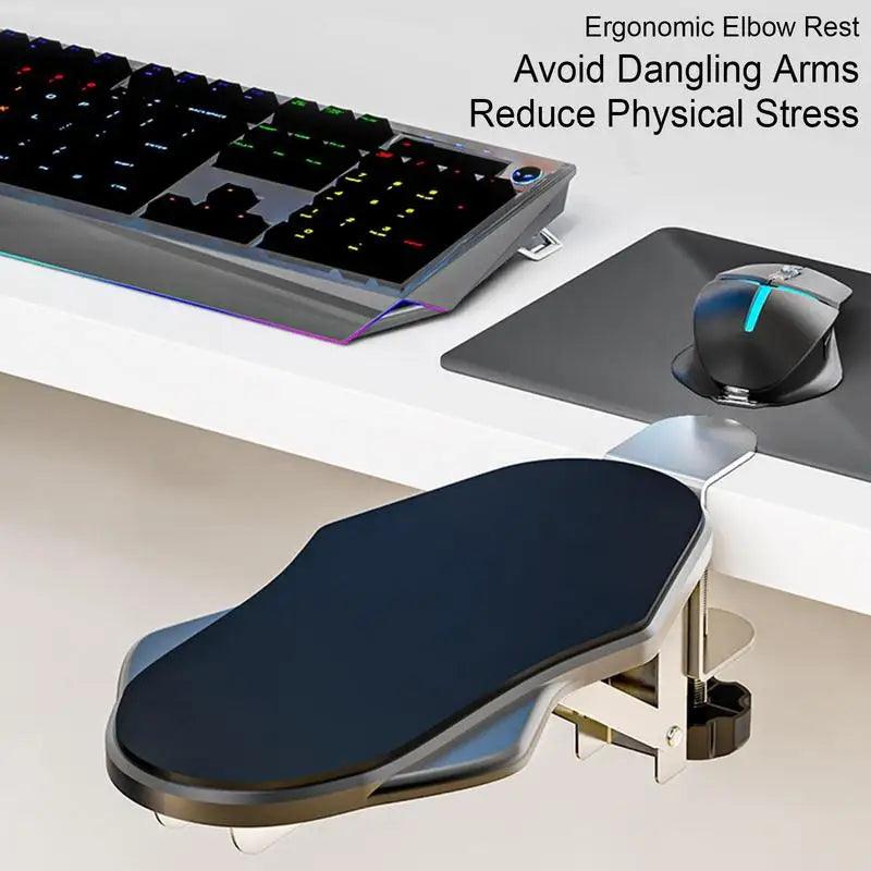 Armrest Pad Desk Computer Table Support Mouse Arm Wrist Rest Desktop Extension Hand Shoulder Protect Attachable Board Mousepad - Laranja e Tangerina