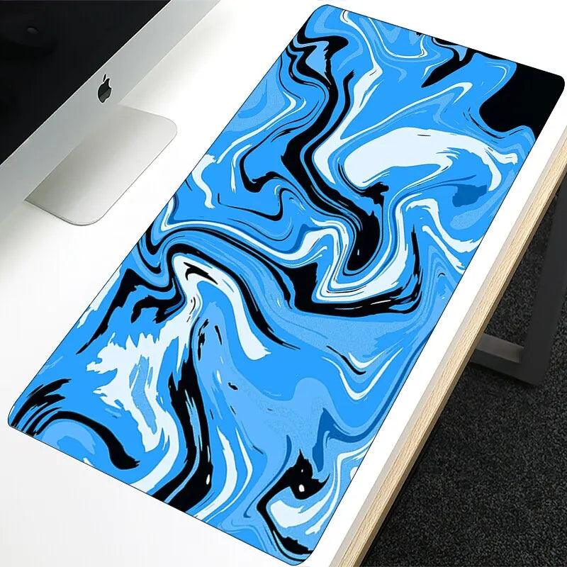 XXL Strata Liquid 900x400 Mouse Pad Computer Laptop Anime Keyboard Mouse Mat Large Mousepad Keyboards Gamers Decoracion Desk Mat - Laranja e Tangerina