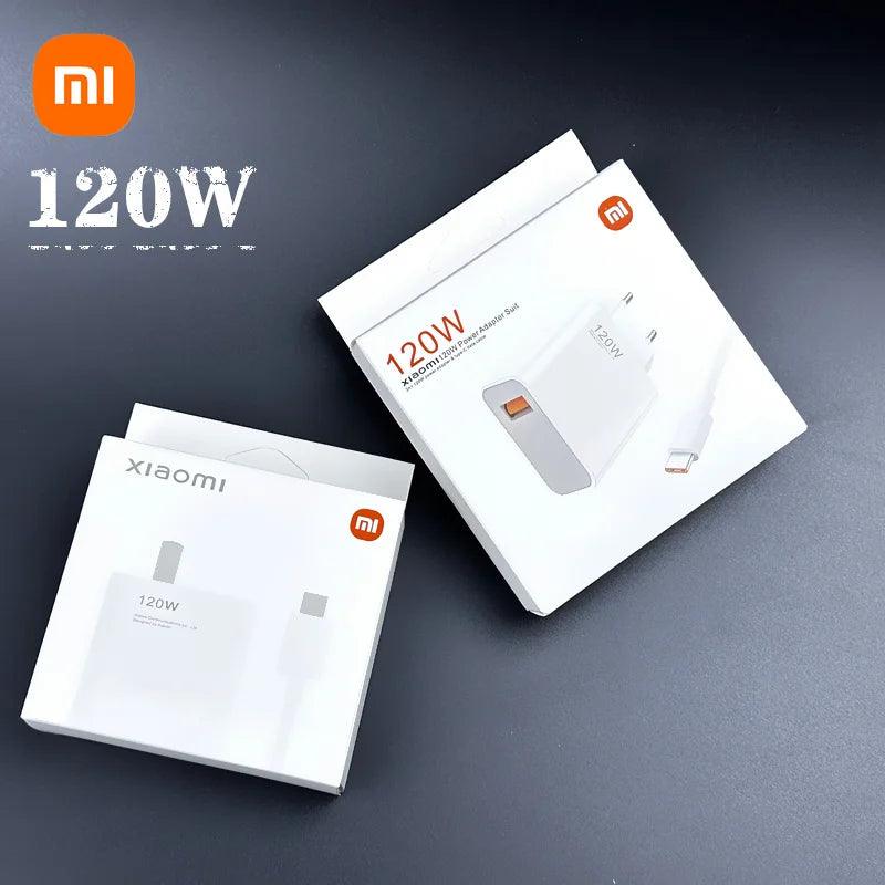 Xiaomi 11T Pro Charger 120W Original EU/US Turbo Quick charge 6A USB C cable For MI 12 pro ultranote 11t pro POCO X3 X4 M4 - Laranja e Tangerina