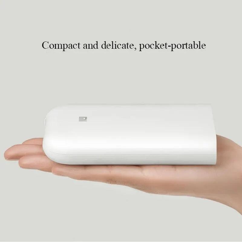 Xiaomi AR Printer 300dpi Portable Photo Mini Pocket With DIY Share 500mAh Picture Printer Pocket Printer Work With Mihome APP - Laranja e Tangerina