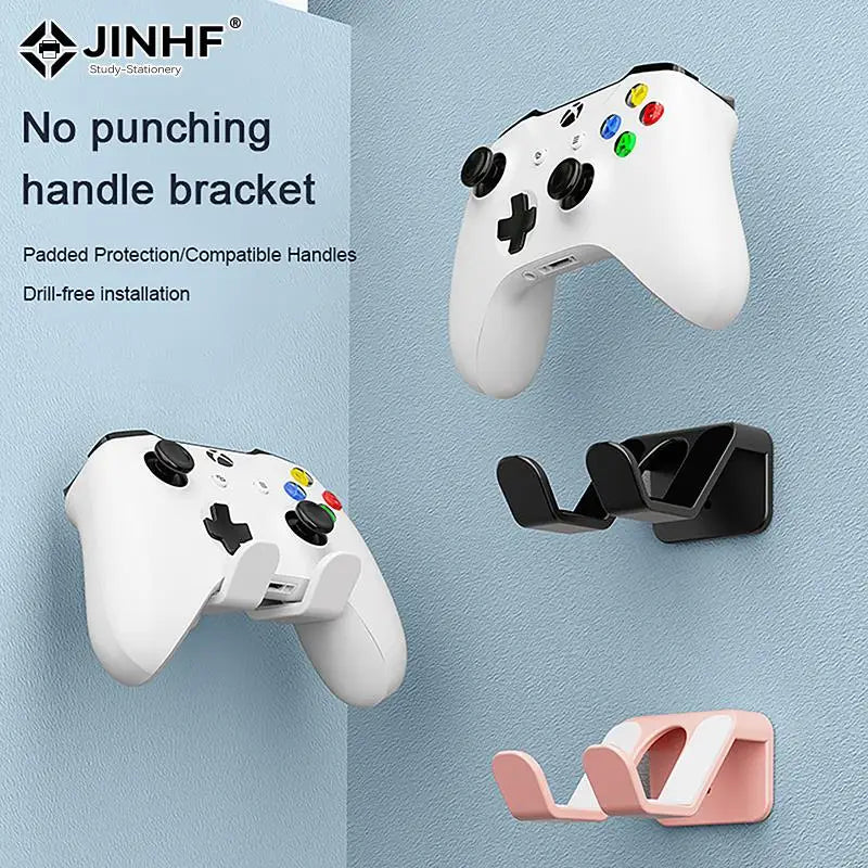 Gamepad Handle Bracket For Xbox Controller Wall-mounted Headset Hanger Headphone Holder Gamepad Stand For PS5/PS4 Accessories - Laranja e Tangerina