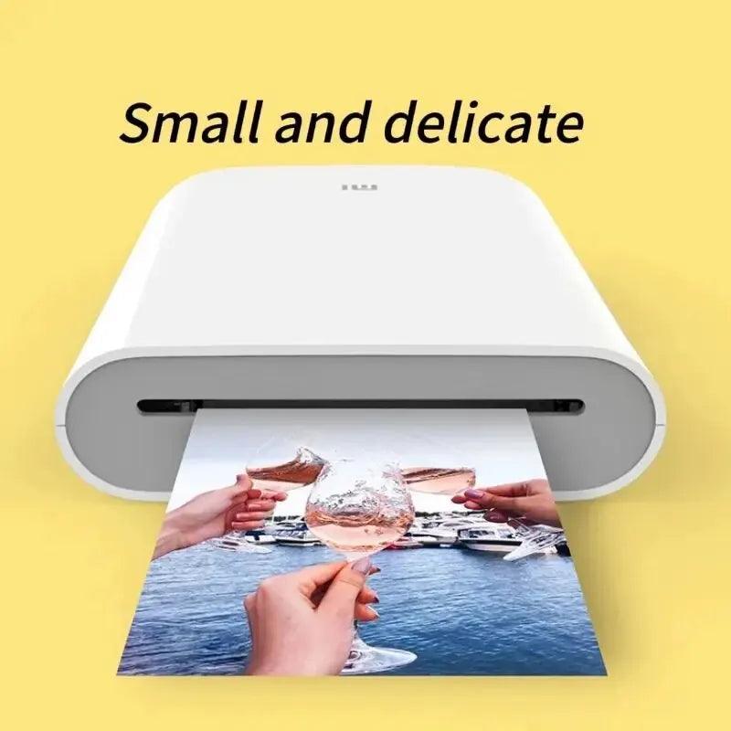 Xiaomi AR Printer 300dpi Portable Photo Mini Pocket With DIY Share 500mAh Picture Printer Pocket Printer Work With Mihome APP - Laranja e Tangerina