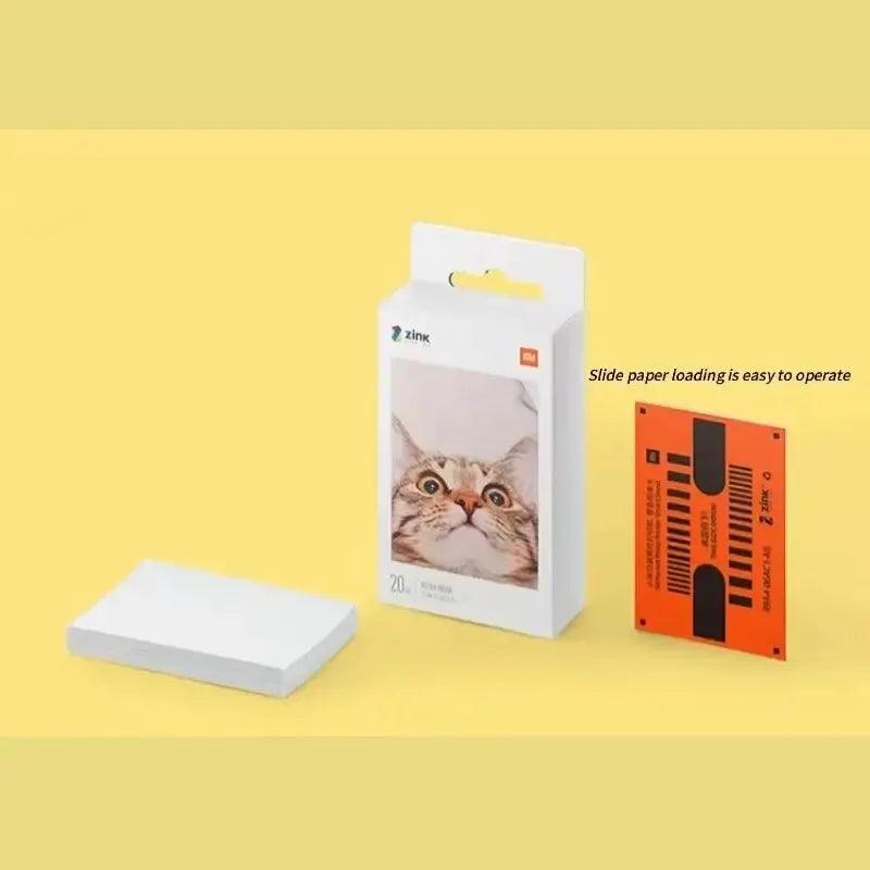 Xiaomi AR Printer 300dpi Portable Photo Mini Pocket With DIY Share 500mAh Picture Printer Pocket Printer Work With Mihome APP - Laranja e Tangerina